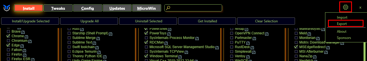 /xstefen/winutil/raw/commit/4be99d5f8ad50d8ffe4cc203f97b28241d6546cb/docs/assets/Settings-Export-Dark.png